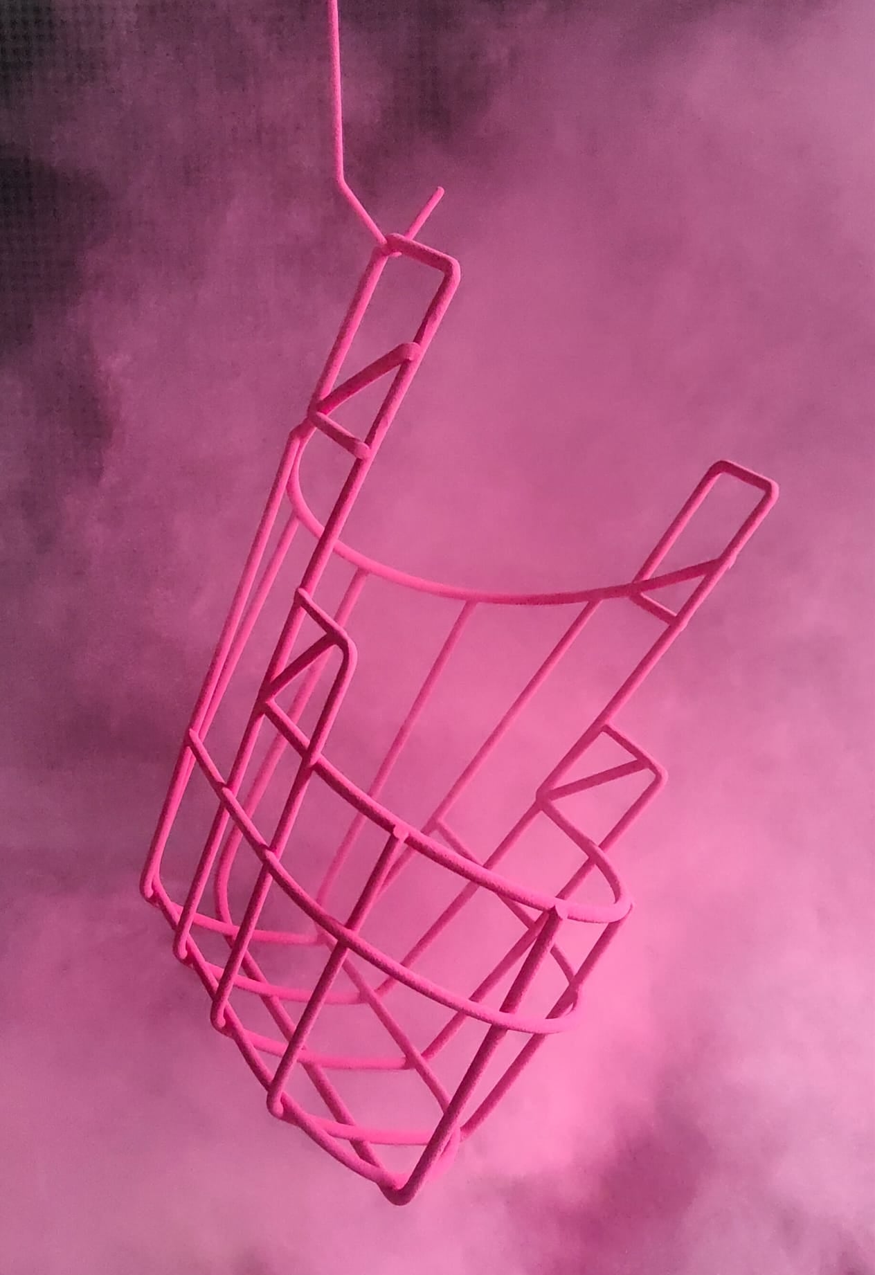 Maulkorb Pink gepulvert gummiert Pulver schön